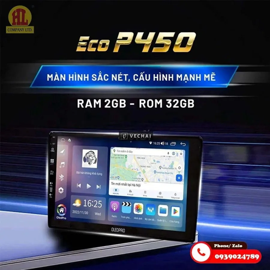 Màn hình Android ô tô OledPro P450 xe tải 21 Màn hình Android ô tô OledPro P450
