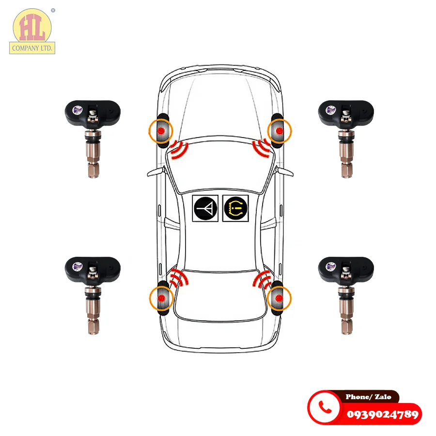 Cảm biến áp suất lốp ô tô TPMS TN601 24 Cảm biến áp suất lốp ô tô TPMS TN601