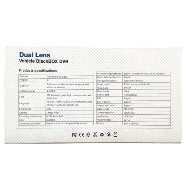 Camera hành trình V10 plus kèm camera lùi