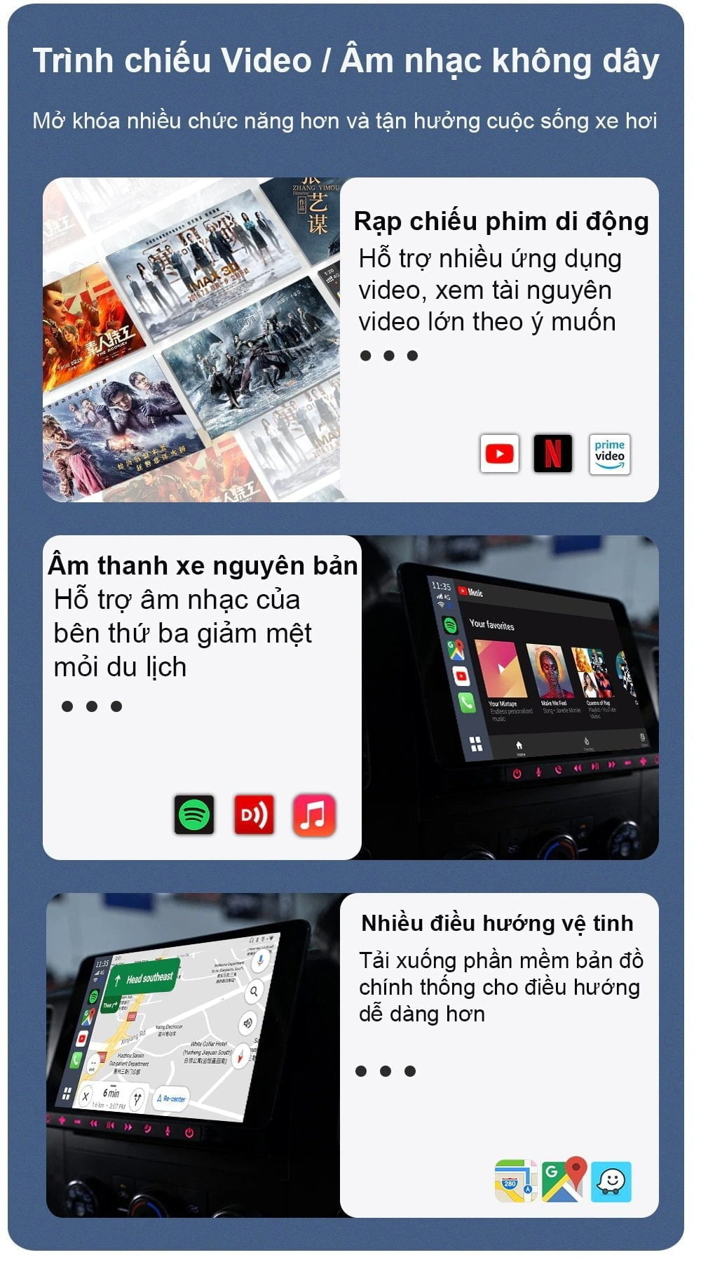 Android Box Carlinkit Ram 8GB rom 128GB