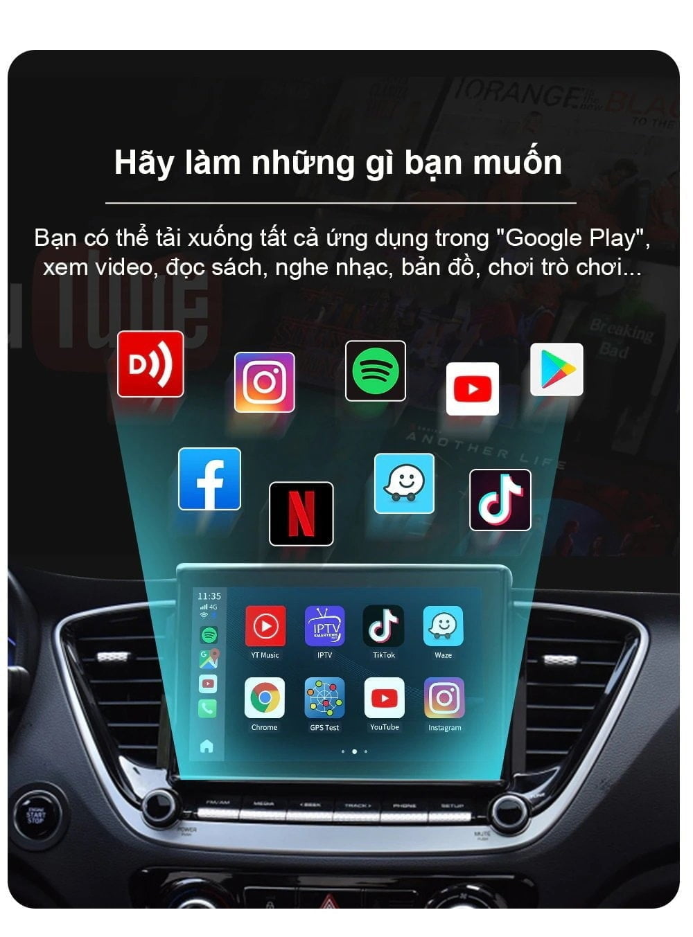 Android Box Carlinkit Ram 8GB rom 128GB