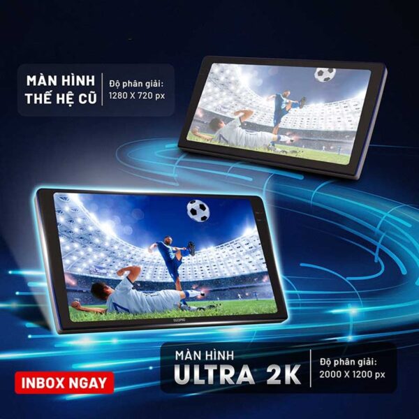 Màn hình Android 13 inch 2K sắc nét