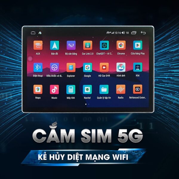 Màn hình Android 13 inch 2K sắc nét