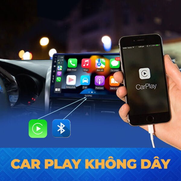 Trang bị kết nối Apple Cả play, android auto