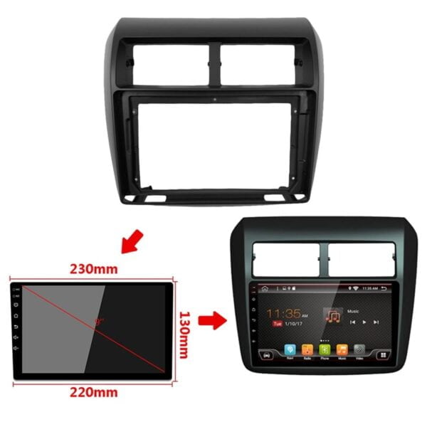 Mặt dưỡng màn hình Toyota Wigo 2018 - 2023