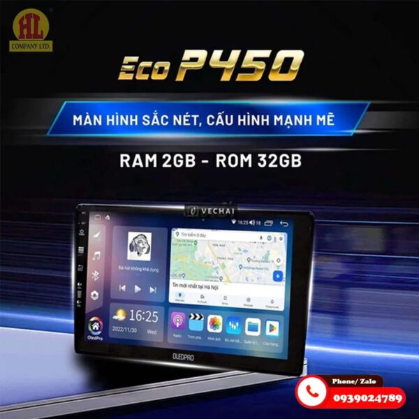 Màn hình Android OledPro Eco P450