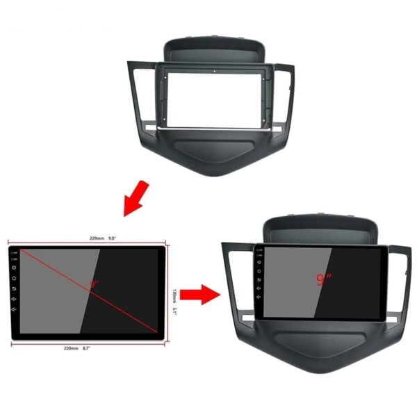 Mặt dưỡng màn hình Chevrolet Cruze 2009-2018 20 Mặt dưỡng màn hình Chevrolet Cruze 2009-2018