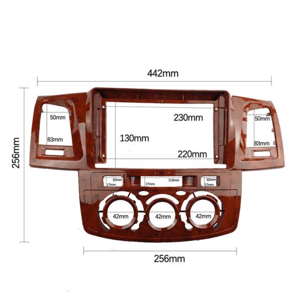 Mặt dưỡng màn hình TOYOTA FORTUNER 2007 - 2023 27 Mặt dưỡng màn hình TOYOTA FORTUNER 2007 - 2023