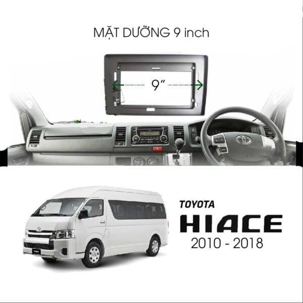 Mặt dưỡng màn hình Toyota Hiace 2010 - 2023 15 Mặt dưỡng màn hình Toyota Hiace 2010 - 2023
