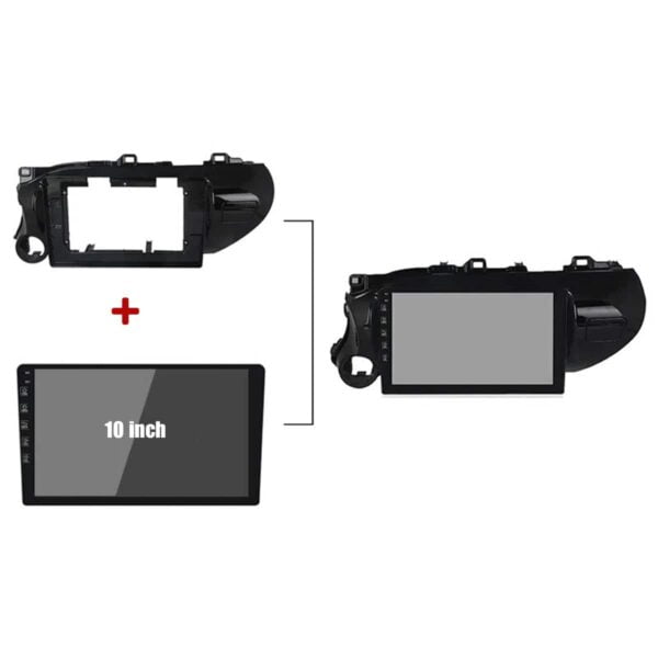 Mặt dưỡng màn hình Toyota Hilux 2015 - 2023