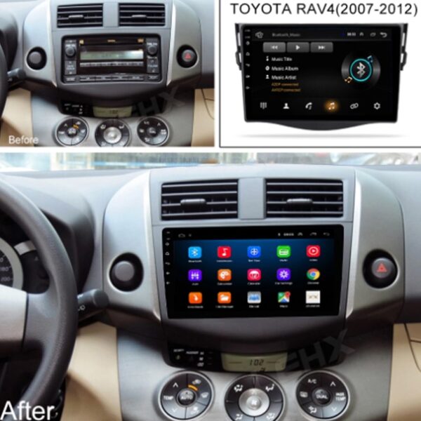 Mặt dưỡng màn hình Toyota Rav 4 2007 - 2018 33 Mặt dưỡng màn hình Toyota Rav 4 2007 - 2018