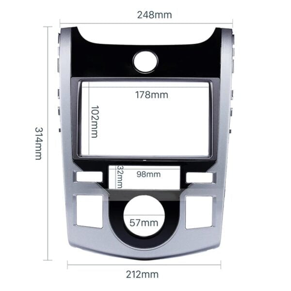 Mặt dưỡng màn hình KIA Forte 2009 - 2019