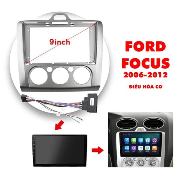 Mặt dưỡng màn hình Ford Focus 2007-2019