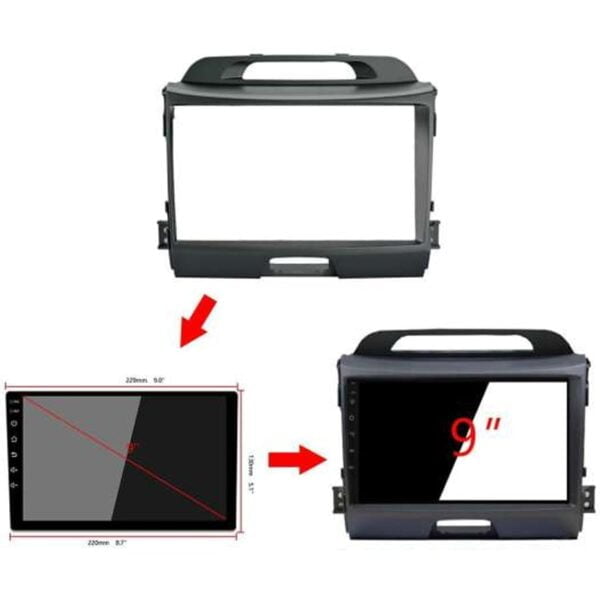 Mặt dưỡng màn hình KIA Sportage 2005-2019 68 Mặt dưỡng màn hình KIA Sportage 2005-2019