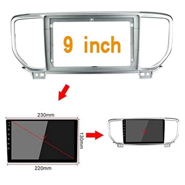 Mặt dưỡng màn hình KIA Sportage 2005-2019 77 Mặt dưỡng màn hình KIA Sportage 2005-2019