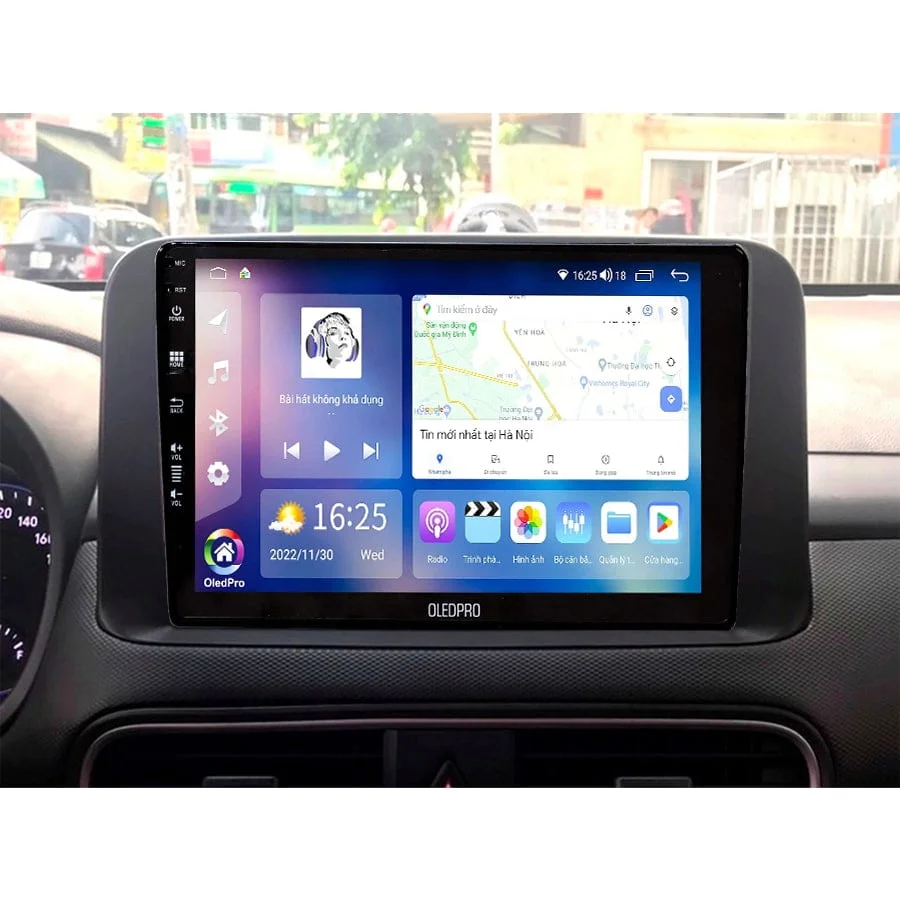 Mặt dưỡng màn hình Hyundai Kona 2018 - 2023