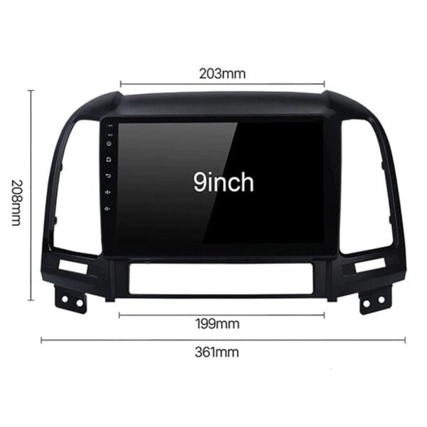 Mặt dưỡng màn hình Hyundai Santafe 2003 - 2023 39 Mặt dưỡng màn hình Hyundai Santafe 2003 - 2023