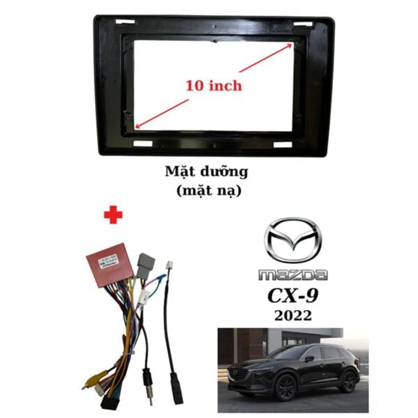 Mặt dưỡng màn hình Mazda CX9 10 inch