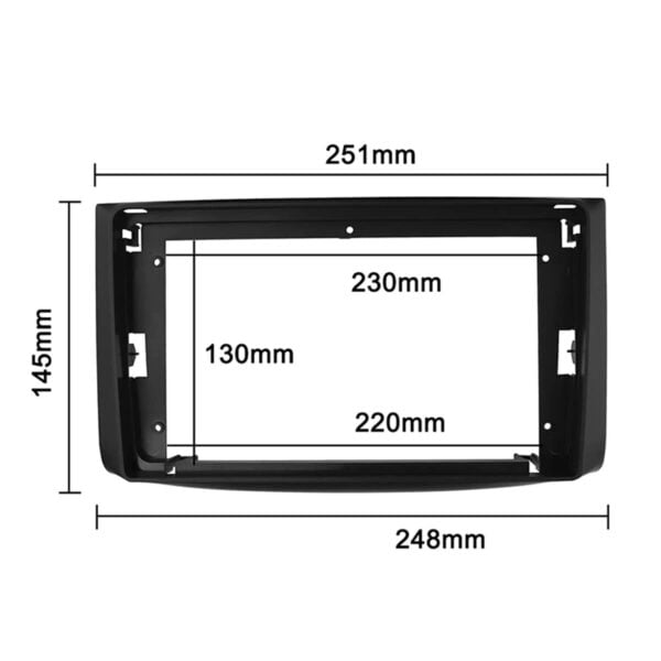 Mặt dưỡng màn hình Chevrolet Aveo 2014-2017