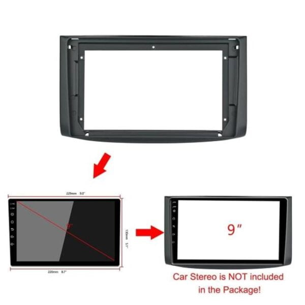 Mặt dưỡng màn hình Chevrolet Aveo 2014-2017