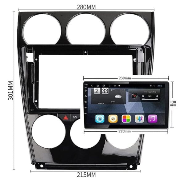 Mặt dưỡng màn hình Mazda 6 2004 - 2023 102 Mặt dưỡng màn hình Mazda 6 2004 - 2023