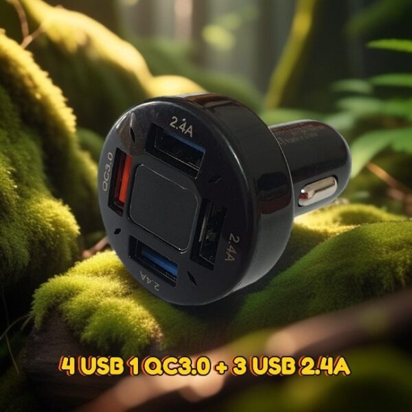 Tẩu sạc ô tô hỗ trợ sạc nhanh QC3.0