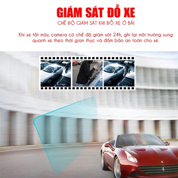 Camera hành trình ô tô A12pro 3 mắt màn hình 4in 93 Camera hành trình ô tô A12pro 3 mắt màn hình 4in