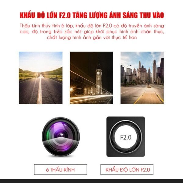 Camera hành trình ô tô A12pro 3 mắt màn hình 4in 95 Camera hành trình ô tô A12pro 3 mắt màn hình 4in