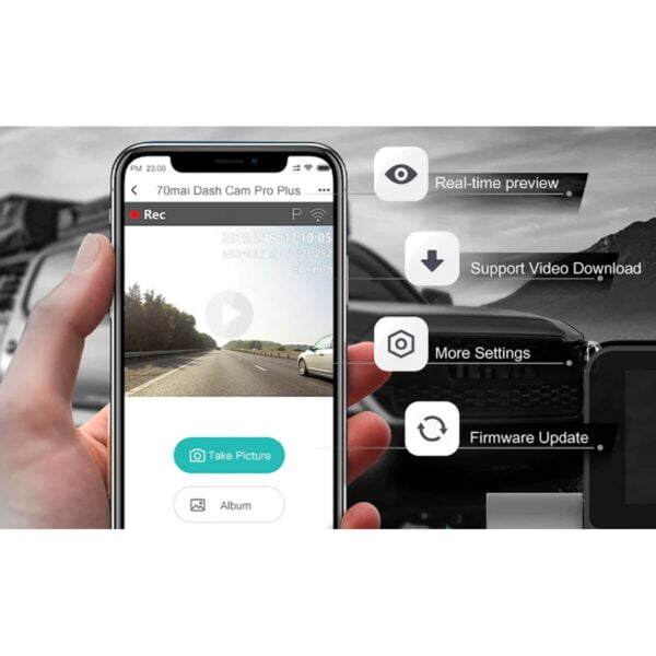 Camera hành trình Xiaomi 70mai A500S 2 mắt 47 Camera hành trình Xiaomi 70mai A500S 2 mắt