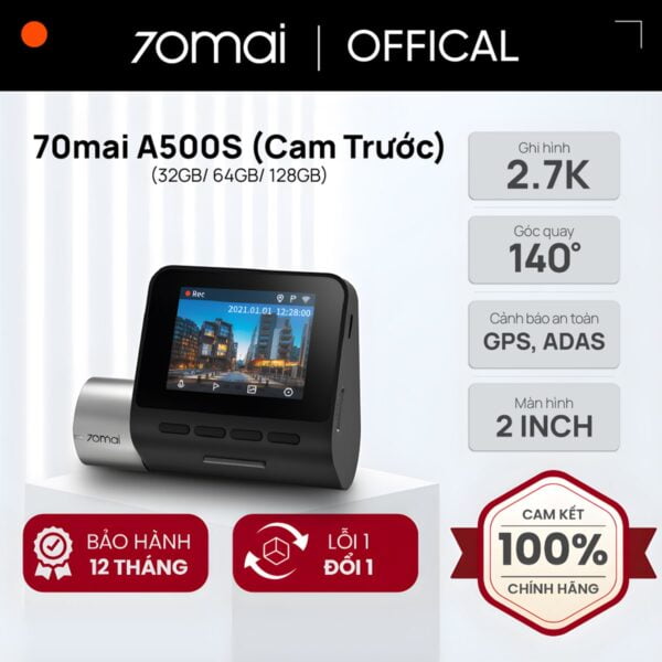 Camera hành trình Xiaomi 70mai A500S 2 mắt 41 Camera hành trình Xiaomi 70mai A500S 2 mắt