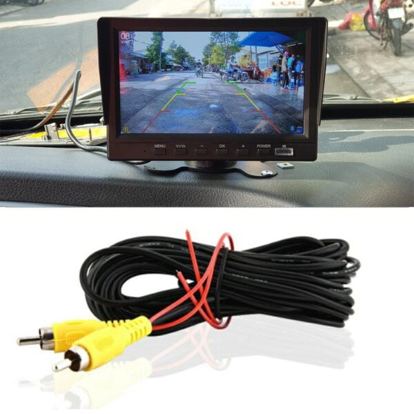 Dây camera lùi ô tô giắc AV 6m