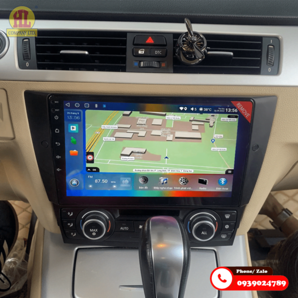 Mặt dưỡng màn hình BMW E90 2005-2012 Canbus kèm giắc zin theo xe