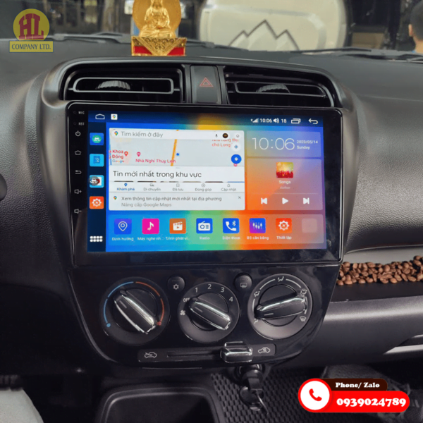 Mặt dưỡng màn hình Mitsubishi Mirage Attrage 2015-2023