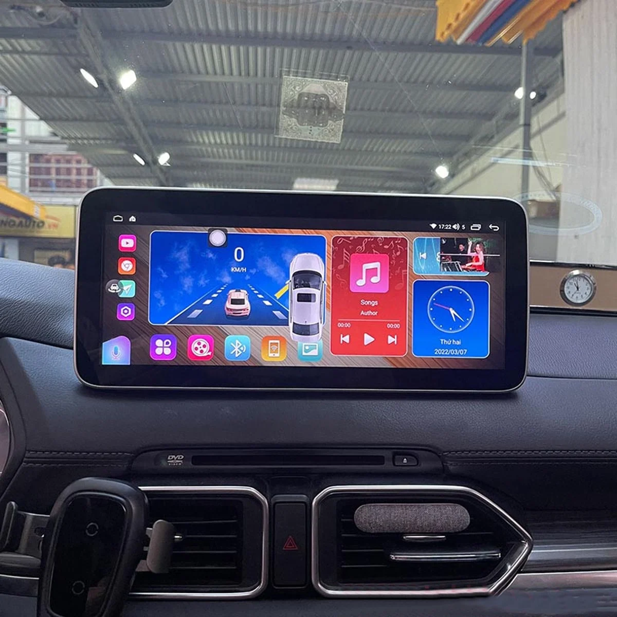 Mặt dưỡng màn hình ô tô Android 12.3 inch