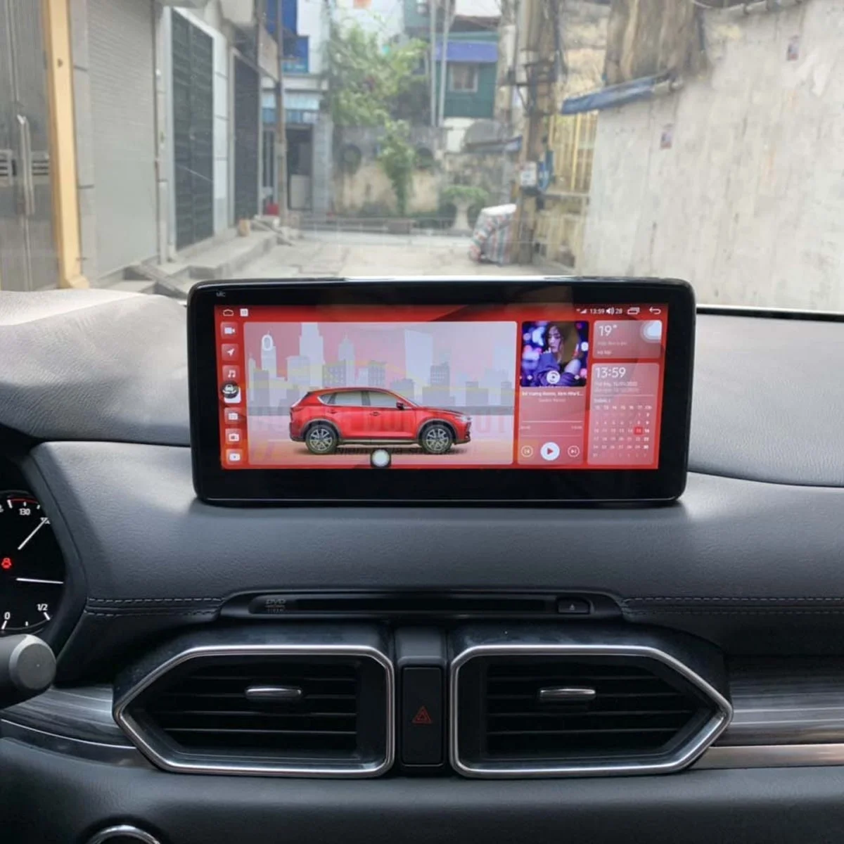 Mặt dưỡng màn hình ô tô Android 12.3 inch