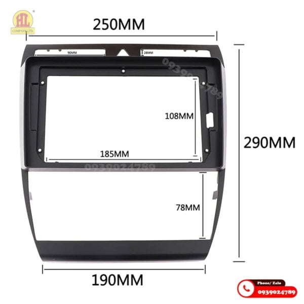 Mặt dưỡng màn hình Audi A6 2002-2005 18 Mặt dưỡng màn hình Audi A6 2002-2005