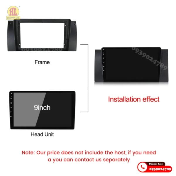 Mặt dưỡng màn hình BMW E39