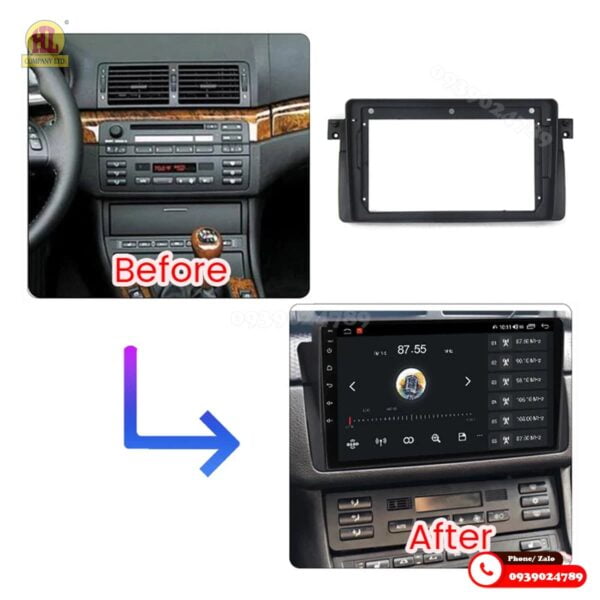 Mặt dưỡng màn hình BMW E46