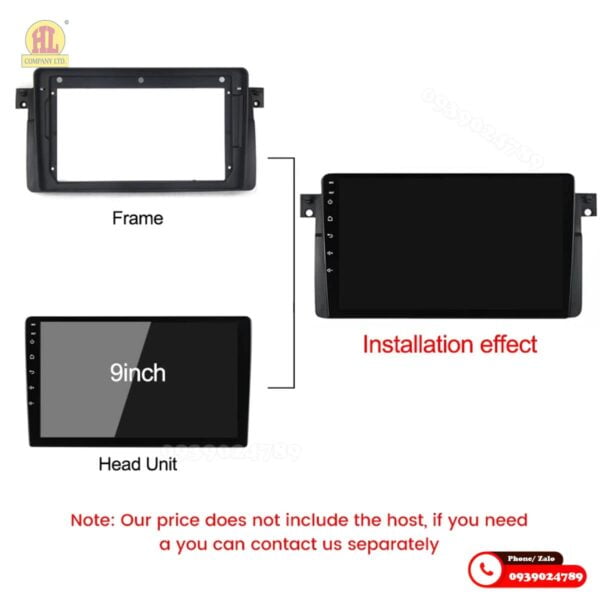 Mặt dưỡng màn hình BMW E46