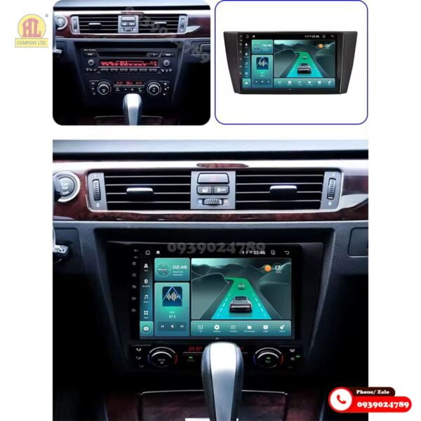 Mặt dưỡng màn hình BMW E90 2005-2012 Canbus kèm giắc zin theo xe