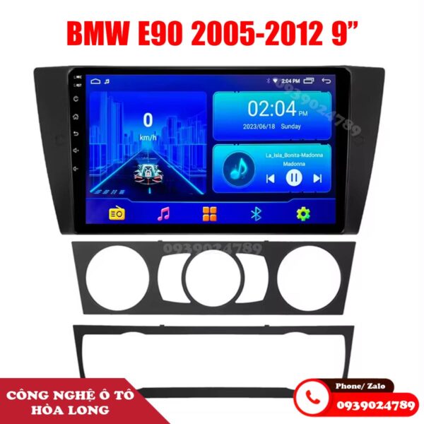 Mặt dưỡng màn hình BMW E90 2005-2012 Canbus kèm giắc zin theo xe