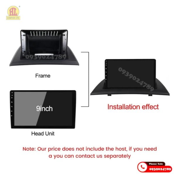 Mặt dưỡng màn hình BMW X3 2006-2010