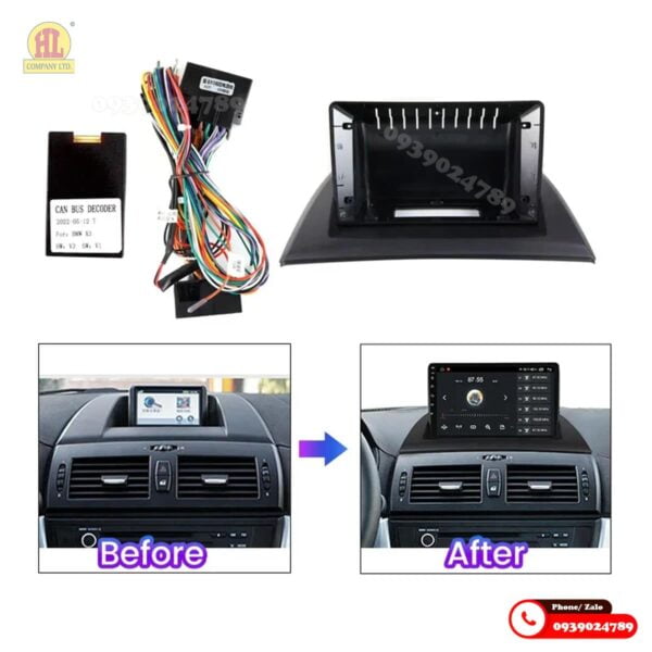 Mặt dưỡng màn hình BMW X3 2006-2010