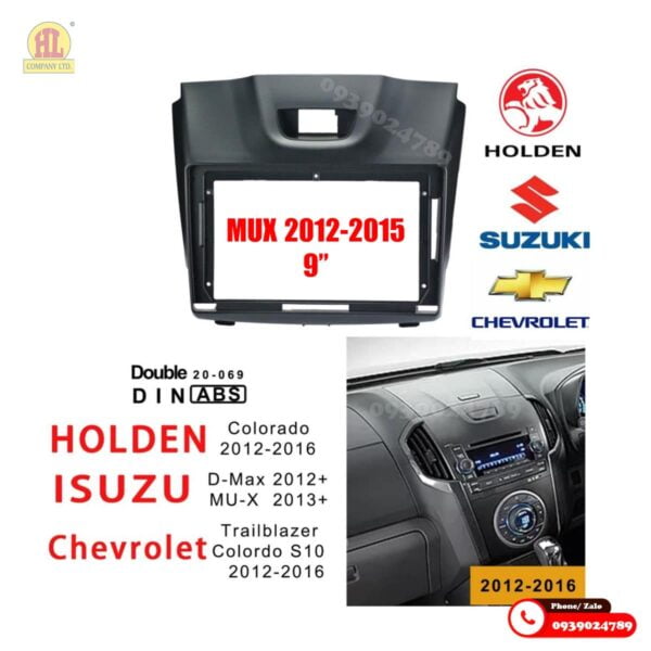 Mặt dưỡng màn hình Isuzu Mux 2016-2023 19 Mặt dưỡng màn hình Isuzu Mux 2016-2023