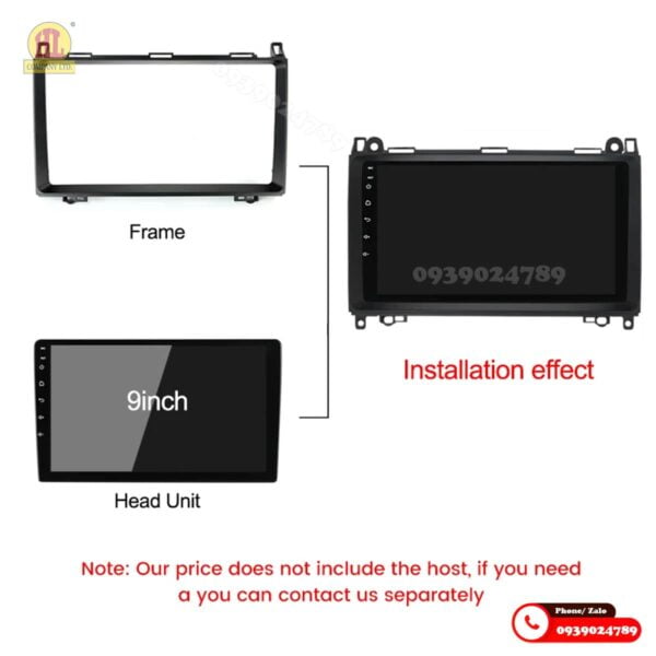 Mặt dưỡng màn hình Mercedes B200