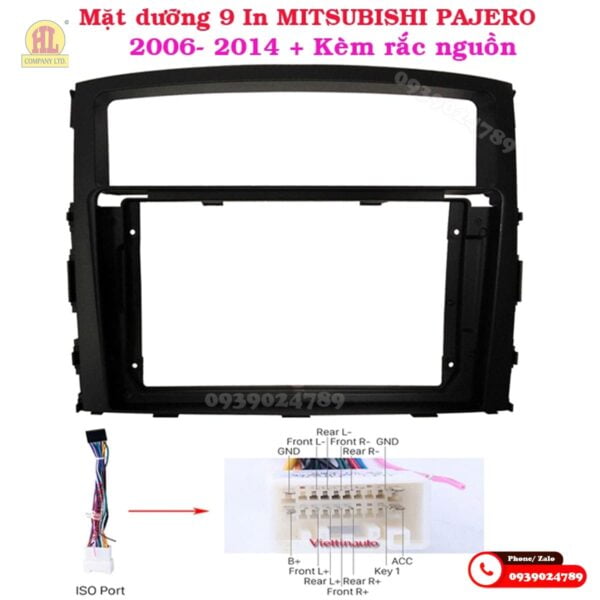 Mặt dưỡng màn hình Mitsubishi Pajero