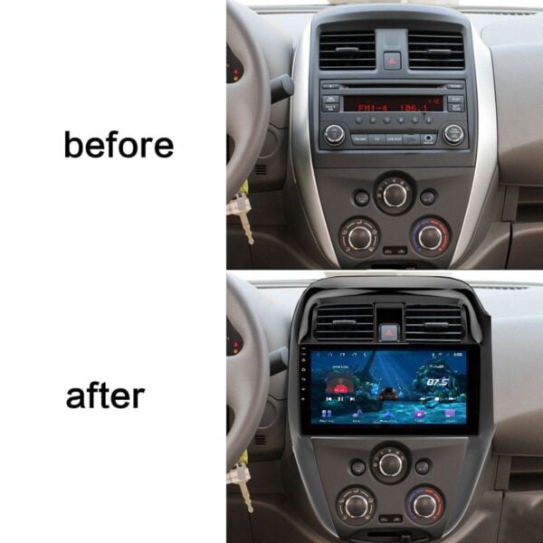 Mặt dưỡng màn hình Nissan Sunny 2010-2020 30 Mặt dưỡng màn hình Nissan Sunny 2010-2020