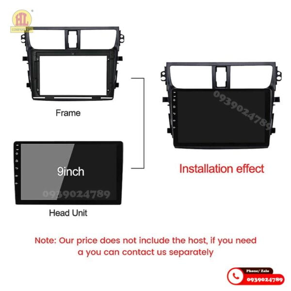 Mặt dưỡng màn hình Suzuki Celerio