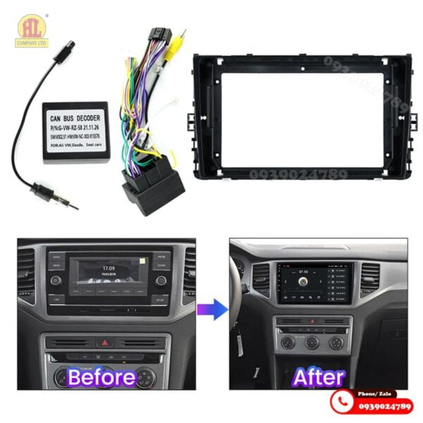 Mặt dưỡng màn hình Volkswagen Passat 17 Mặt dưỡng màn hình Volkswagen Passat