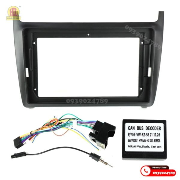 Mặt dưỡng màn hình Volkswagen Polo 2008-2020